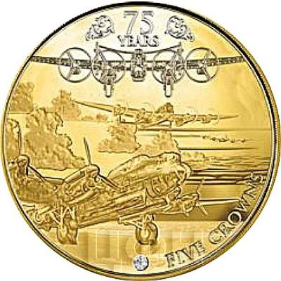 Тристан-да-Кунья 5 крон 2017 год золото «75th Anniversary» (реверс).jpg
