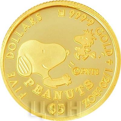 Острова Кука 5 долларов 2017 «PEANUTS» (реверс).jpg