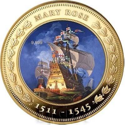 Тристан-да-Кунья 1 крона 2016 год Мэри Роуз.jpg