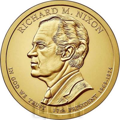 США 1 доллар 2016 года «Ричард Никсон 37 президент».jpg