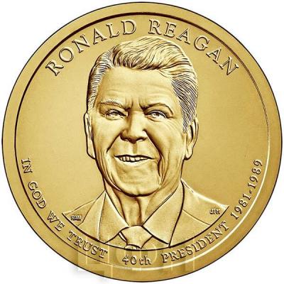 США 1 доллар 2016 года «Рональд Рейган 40 президент».jpg