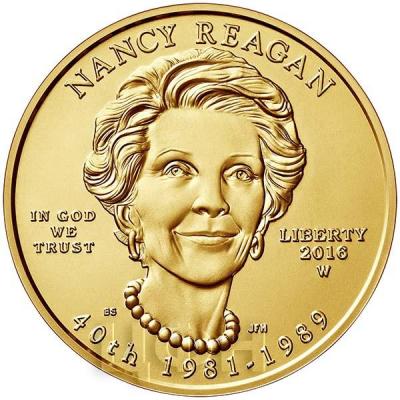 США 10 долларов 2016 года «Нэнси Рейган» (аверс).jpg