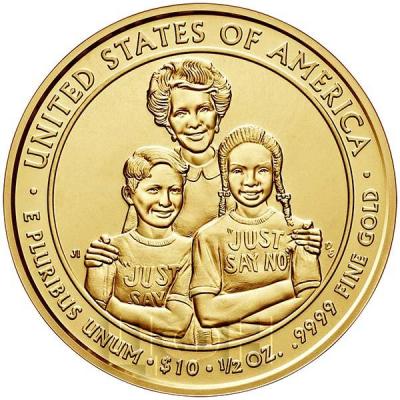 США 10 долларов 2016 года «Нэнси Рейган» (реверс).jpg