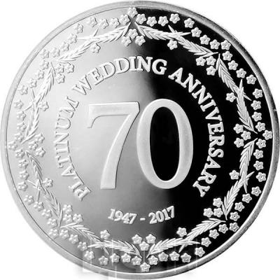 Остров Мэн 5 фунтов 70 лет бракосочетания (реверс).jpg
