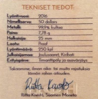 Остров Рождества (Кирибати) 50 долларов 2016 год (сертификат).jpg