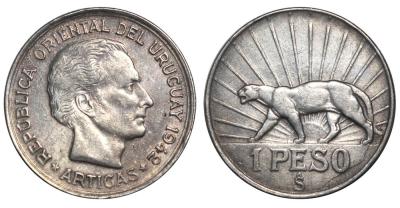 Уругвай - 1 песо 1942 S.jpg