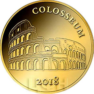 Мали 100 франков КФА 2018 год COLOSSEUM (реверс).jpg