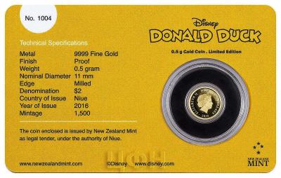 Ниуэ 2 доллара 2016 год «Дональд  Дак» (аверс).jpg