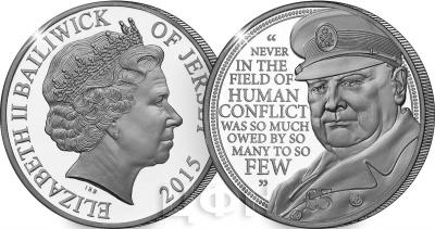 Джерси 5 фунтов стерлингов 2015 год в честь сэра Уинстона Черчилля.jpg