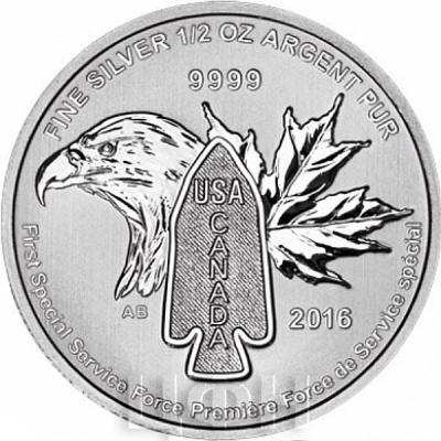 Канада 2 доллара 2016 год Британские коммандос (реверс).jpg