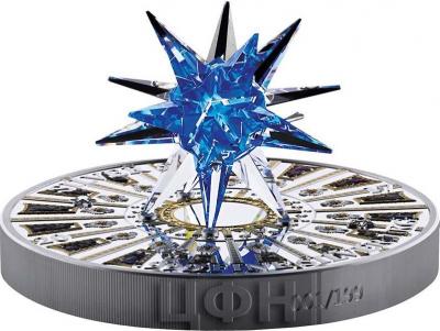 Острова Кука 100 доларов 2017 год «SILVER STAR» (гурт).jpg