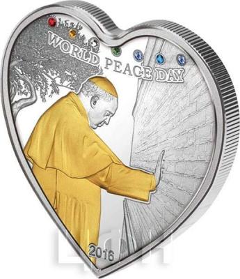 Острова Кука 5 долларов 2016 год WORLD PEACE DAY сердце (реверс).jpg