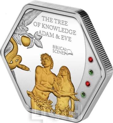 Острова Кука 5 долларов.. 2016 год THE TREE OF KNOWLEDGE ADAM & EVE (реверс).jpg