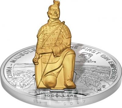 Острова Кука 10 долларов 2015  CHINA - MAUSOLEUM OF THE FIRST QIN EMPEROR (реверс).jpg