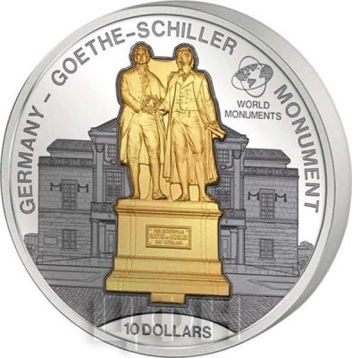Острова Кука 10 долларов 2015 GERMANY GOOTHE-SCHILLER MONUMENT (реверс).jpg