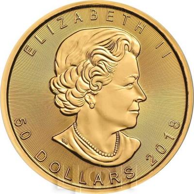 Канада золото 50 долларов 2018 год «Кленовый лист» (аверс).jpg