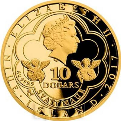 Ниуэ 10 долларов 2017 «Реликварий святого Мавра» (аверс).jpg