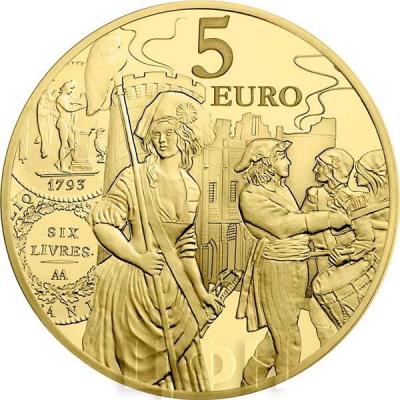 Франция золото 2018 «6 ливров 1793 года» (реверс).jpg