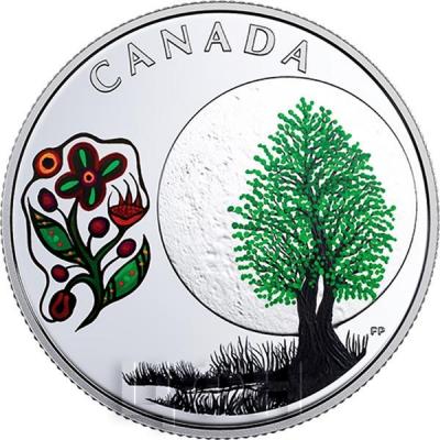 8. Канада 3 доллара 2018 «Thimbleberry Moon» (реверс).jpg