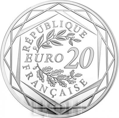 Франция 20 евро 2018 год (аверс).jpg