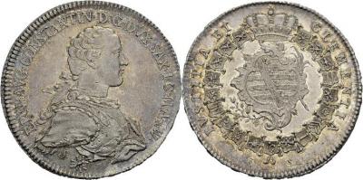 2 июня 1737 года родился  Эрнст Август II Саксен-Веймар-Эйзенахский (Ernst August II. Konstantin, 1748-1758, bis 1756 unter Vormundschaft Reichstaler 1756 FS, Eisenach, auf seinen Regierungsantritt.jpg