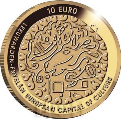 Нидерланды 10 евро 2018 Леуварден (реверс).jpg