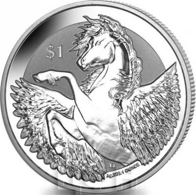Британские Виргинские острова 1 Доллар 2018 - Пегас (реверс).jpg