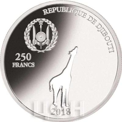 Джибути 250 франков 2018 GIRAFFE (аверс).jpg