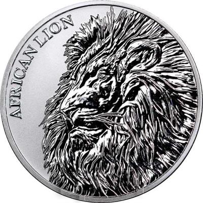 Чад 5000 франков КФА 2018 год Африканский лев (реверс).jpg