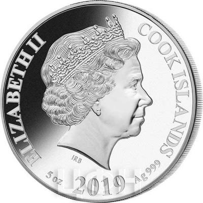 Острова Кука 5 унций 2019 год серебро (аверс).jpg