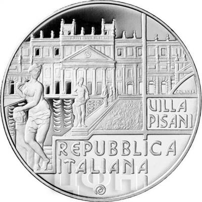 Италия 5 евро  2018 год «Лабиринт виллы Пизани» (аверс).jpg