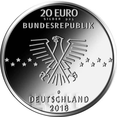 Германия 20 евро 2018 год  «Эрнст Отто Фишер» (аверс).jpg