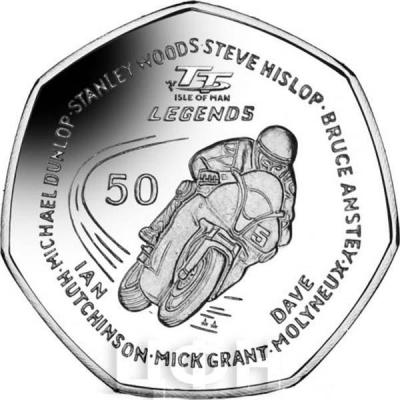 Остров Мэн 50 пенсов 2016  год «TT Legends» (реверс).jpg