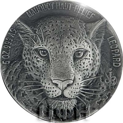 Кот-д'Ивуар 2018 LEOPARD Big Five Mauquoy 5 Oz Silver Coin 5000 Francs (реверс).jpg