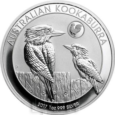 Австралия 1 доллар 2017 год «Кукабарра» (реверс).jpg