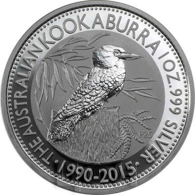 Австралия 1 доллар 2015 год «Кукабарра» (реверс).jpg