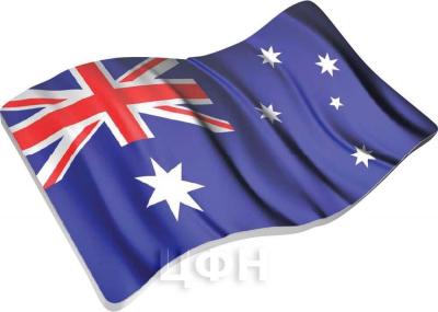 Ниуэ 2 доллара 2018 год  «Австралийский флаг» (реверс).jpg