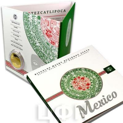 Конго 100 франков КФА 2015 год CENTRAL AMERICA TINOCHTITLAN MEXICO «Ритуальная маска Мехико» (упаковка).jpg