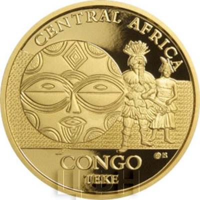 Конго 100 франков КФА 2015 год CENTRAL AFRICA CONGO TEKE «Ритуальная маска Конго» (реверс).jpg