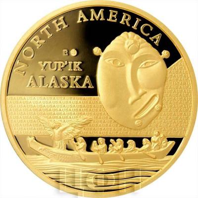 Конго 100 франков КФА 2015 год NORTH AMERICA YUP`IK «Ритуальная маска Аляски» (реверс).jpg