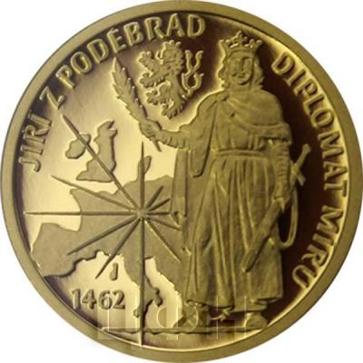 Ниуэ  5 долларов 2018 «JIŘÍ Z PODĚBRAD • DIPLOMAT MIRU» (реверс).jpg