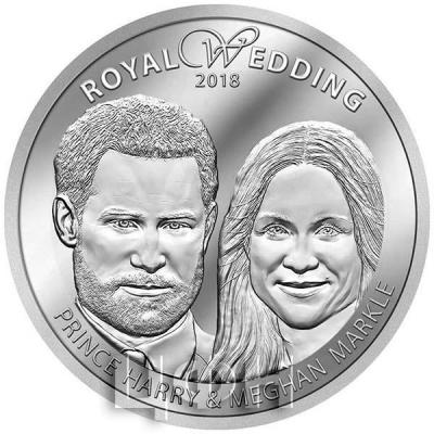 Острова Кука 1 доллар 2018 - Королевская свадьба (реверс).jpg