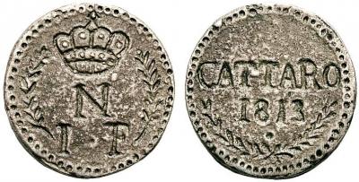 CATTARO NAPOLEONE I (1804-1814) 1 Franco 1813 Cattaro , argento gr. 5,8.jpg