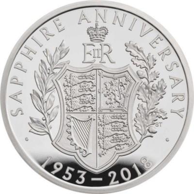 Великобритания 5 фунтов 2018 год «SAPPHIRE ANNIVERSARY» (реверс).jpg