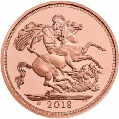 Великобритания соверен 2018 год «SAPPHIRE ANNIVERSARY» (реверс).jpg