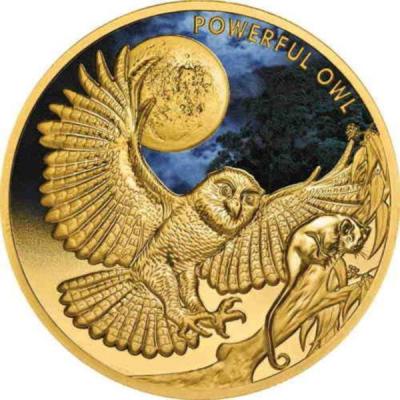 Ниуэ 100 долларов 2018 год «POWERFUL OWL» (реверс).jpg