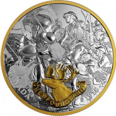 Канада 20 долларов 2018 «Окончание Первой мировой войны» (реверс).jpg