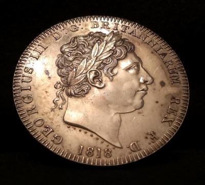 GB18Js - Great Britain 1818 LVIII crown obverse photo1.jpg