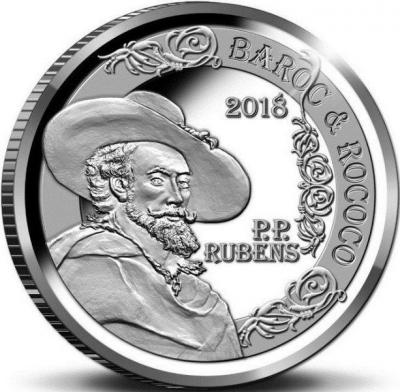 Бельгия 10 евро 2018 год «Рубенс» (реверс).jpg