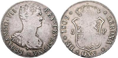 Fernando VII. Gerona. 5 pesetas. 1809. Cy15797 (30.000 €). Diámetro 39,09mm. 26,98 g..jpg